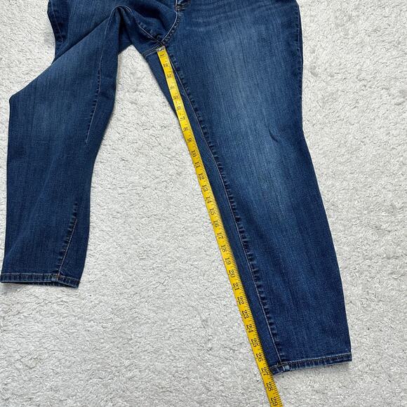 Loft Plus Modern Skinny Jean Slim Pockets Curvy Stretch Tapered Ankle Sz: 18 - Picture 5 of 10